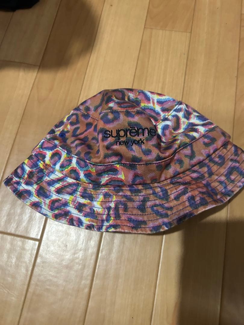帽子 Supreme Classic Logo Crusher Leopard