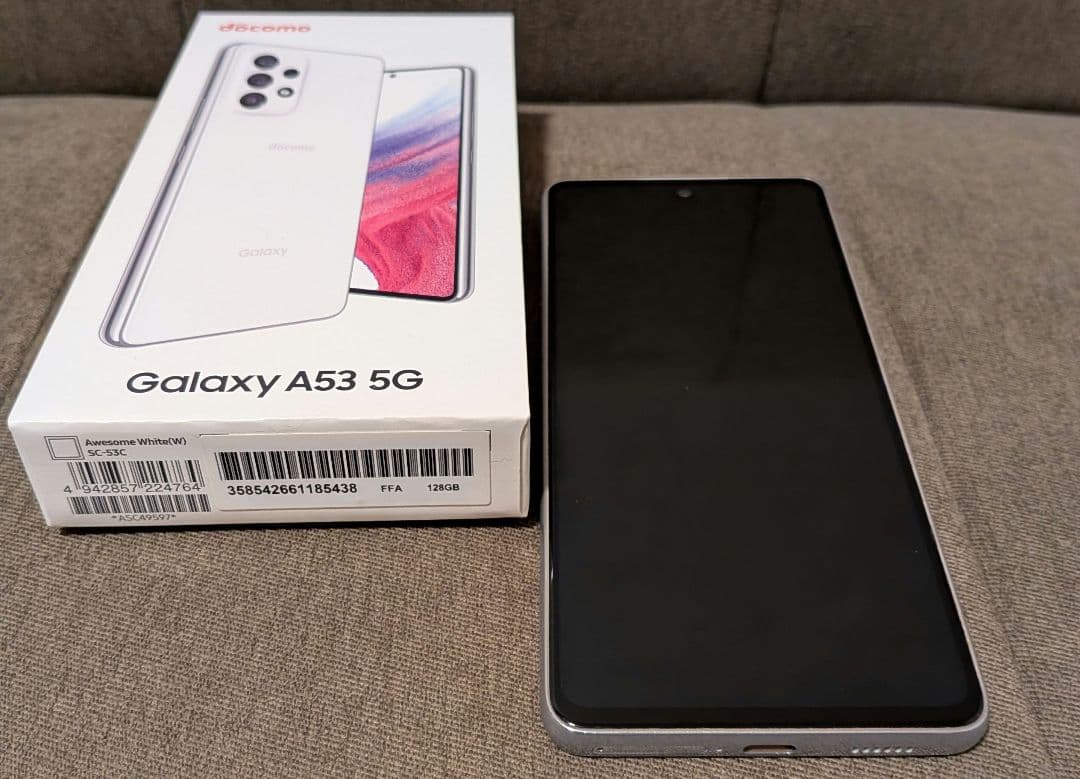 R*0様 Samsung Galaxy A53 5G ホワイト　キャリアDOCO