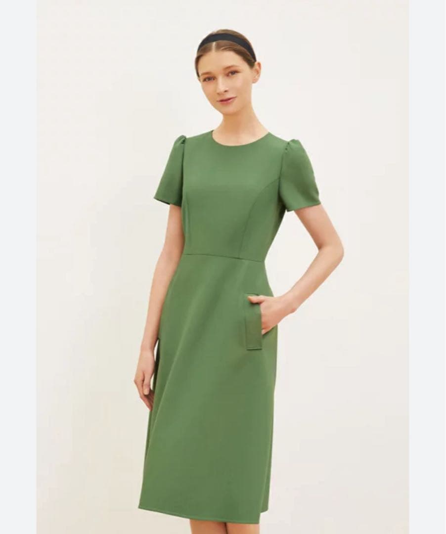 フォクシー 半袖 ひざ丈ワンピース 42