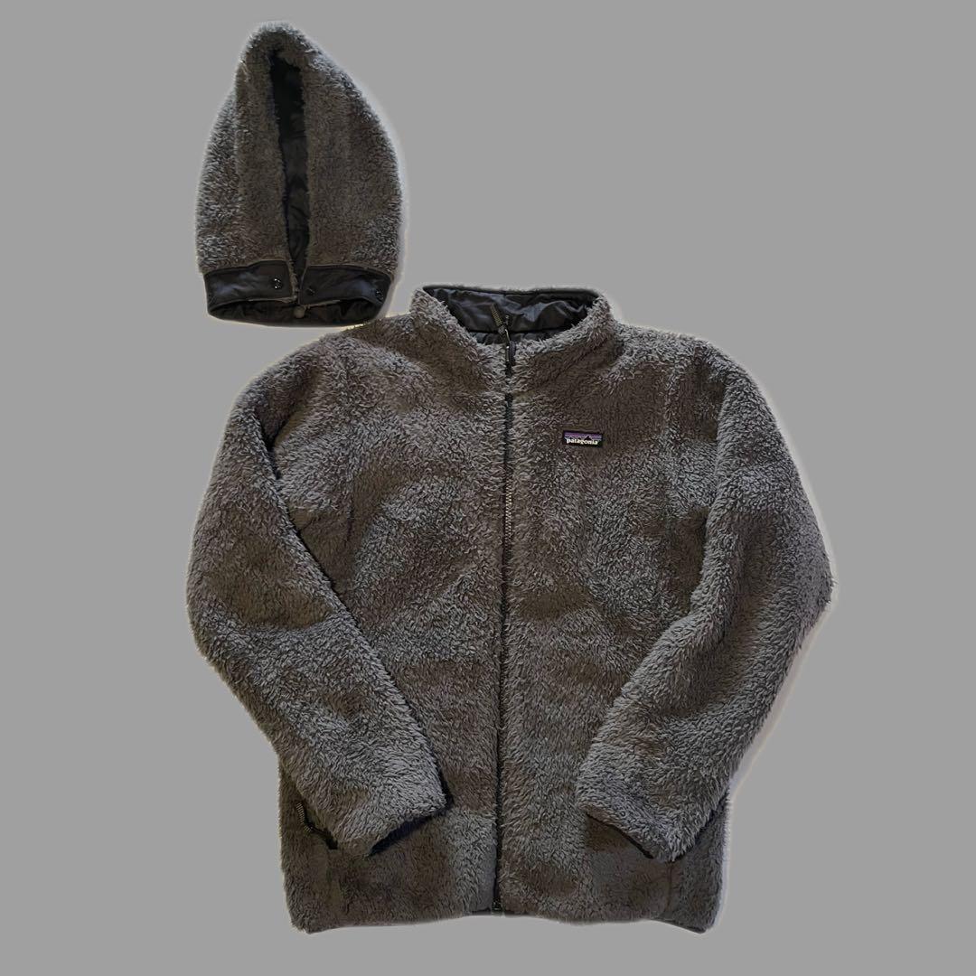 Patagonia フリースダウンジャケット　リバーシブル　ボア　フード着脱　S