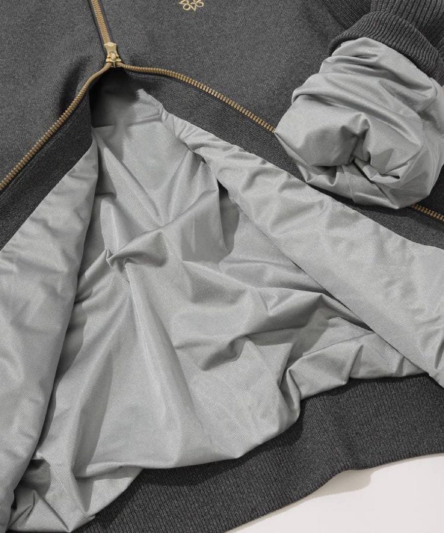 【未使用】St ANDREWS セント・アンドリュース 裏地付ニットブルゾン S