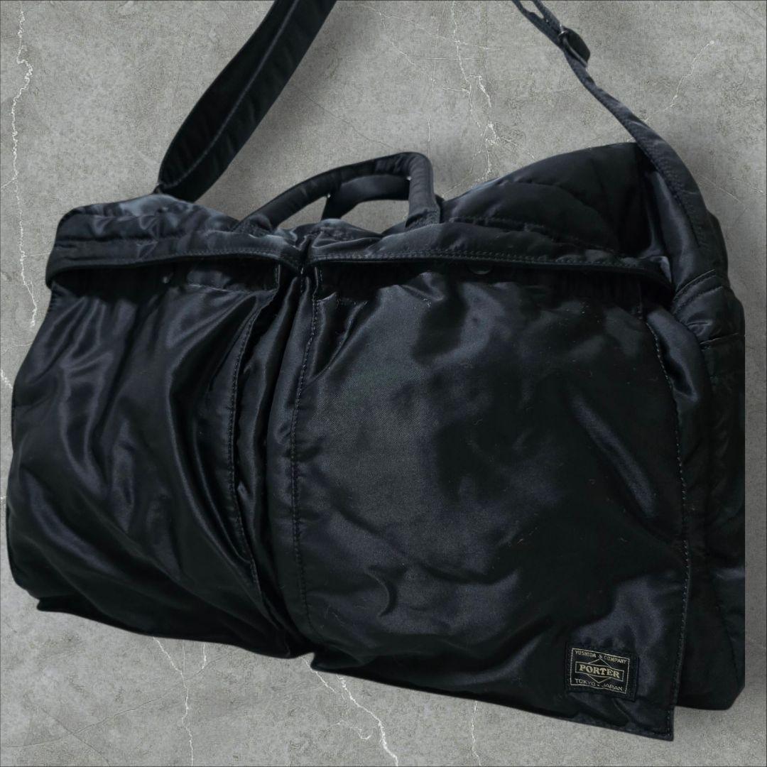 【美品】PORTER タンカー XLサイズ ブラック ボストンバッグ　2WAY