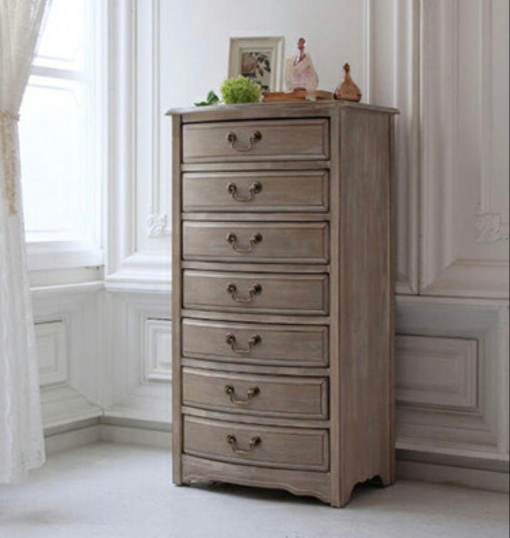 アンティーク　シャビー　7段　シェルフ