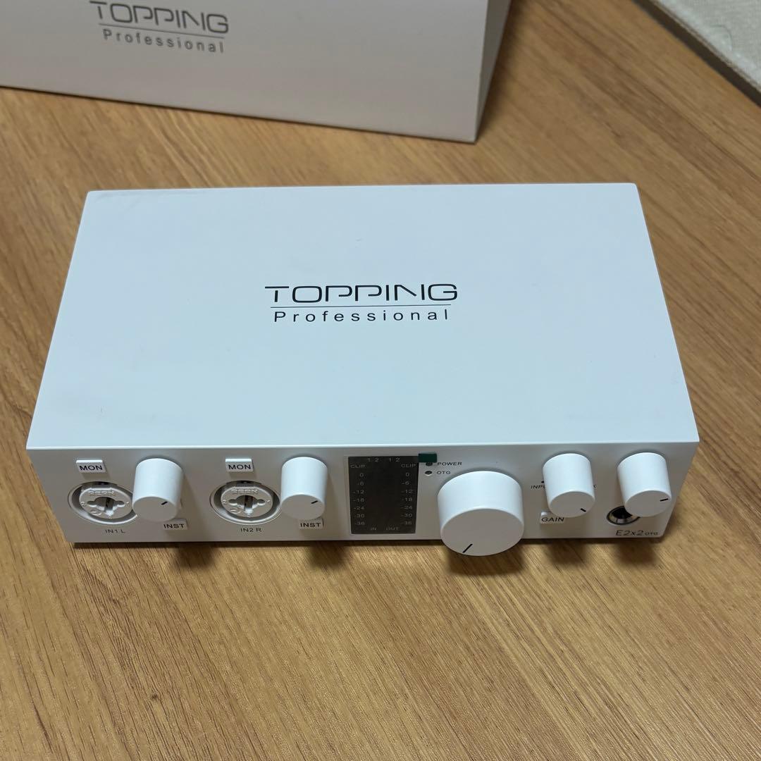 ほぼ新品丨TOPPING E2x2 OTG ホワイト オーディオインターフェース