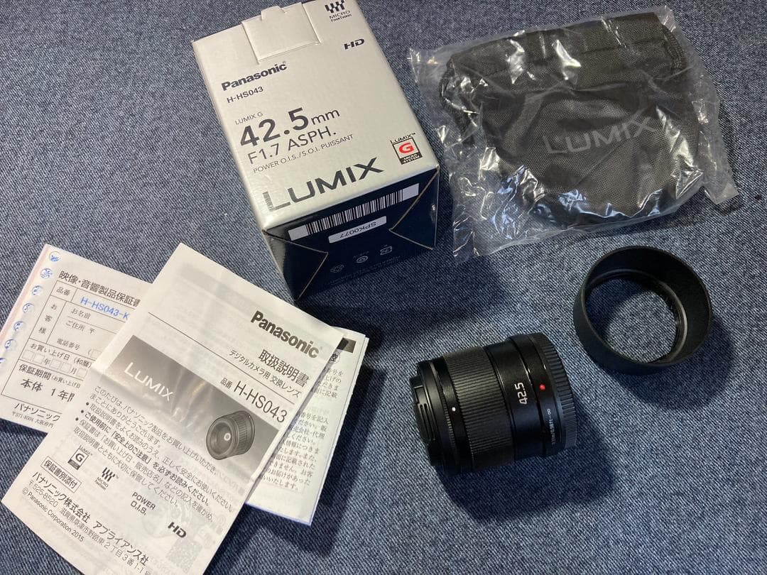 パナソニック LUMIX G 42.5/f1.7◆M4/3 H-HS043 美品