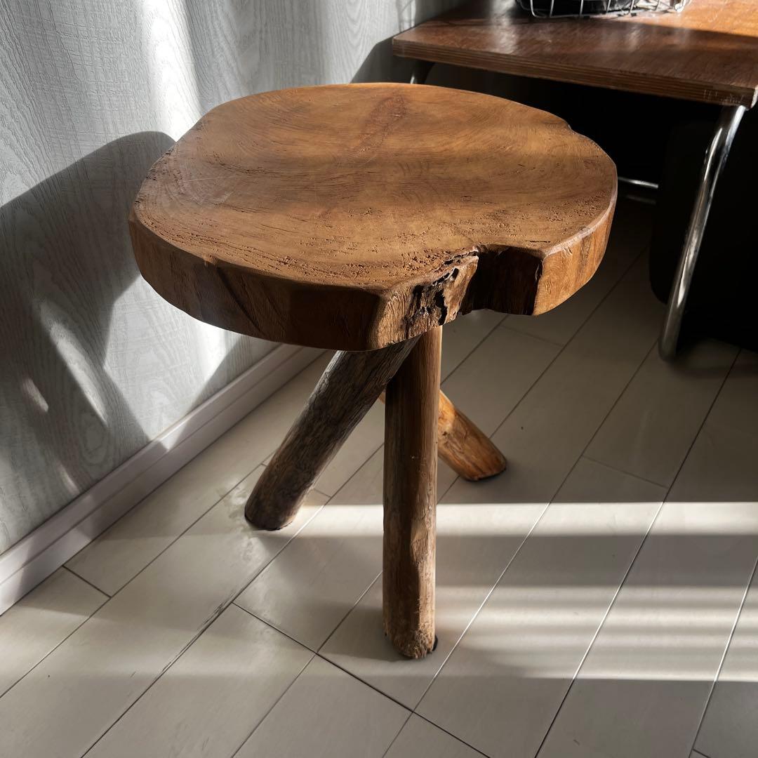 Garage Shibuya スツール　木製 一点もの