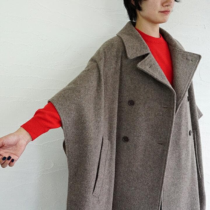 きゃりーARMEN アーメン メルトンダブルブレストケープ