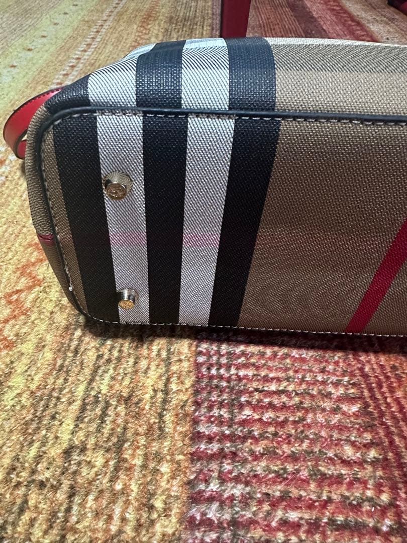 Burberry チェック柄 ハンドバッグ ショルダーバッグ ツーウェイ 中型