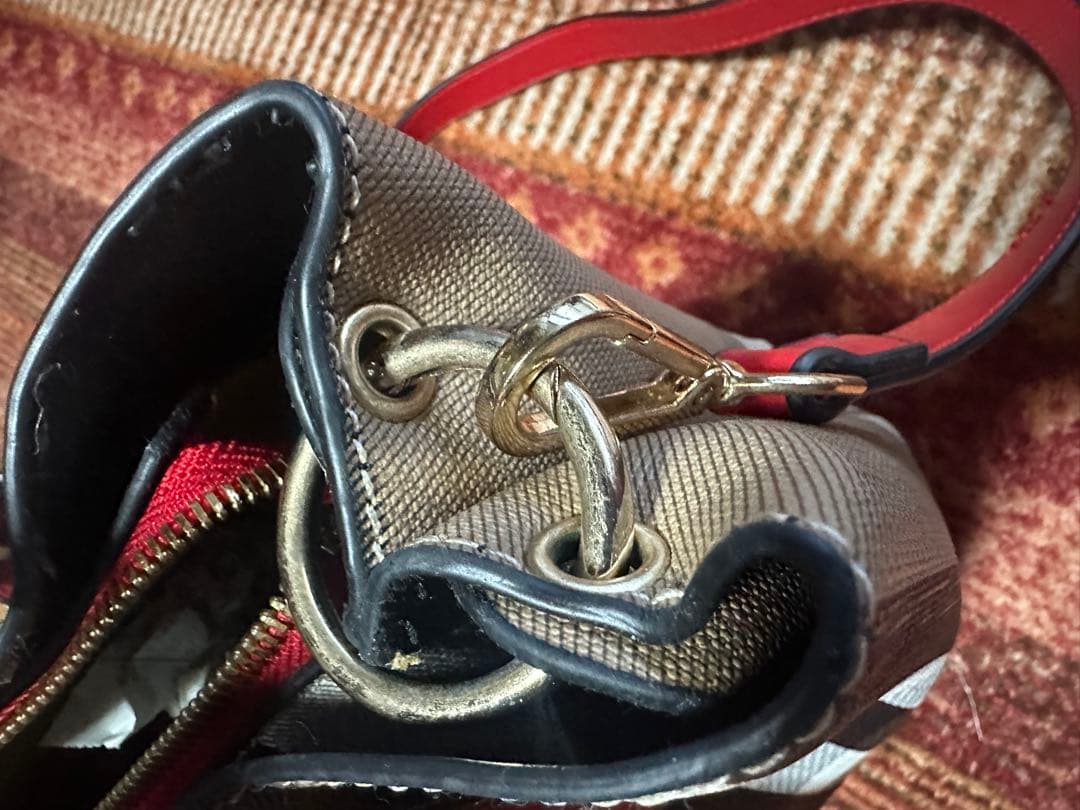 Burberry チェック柄 ハンドバッグ ショルダーバッグ ツーウェイ 中型