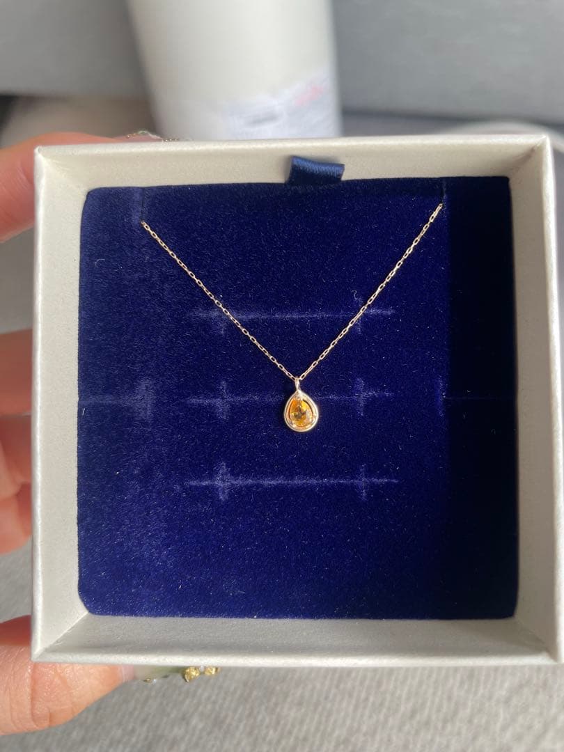 TSUTSUMI K10YGシトリンプネックレス