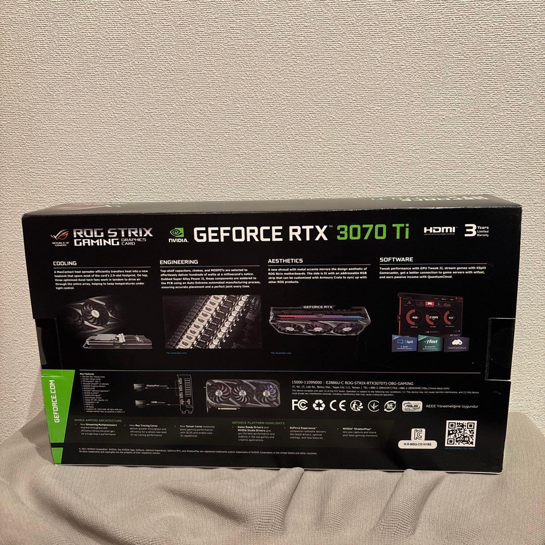 グラフィックボード・グラボ・ビデオカード ASUS ROG STRIX RTX 3070 Ti OC 8GB