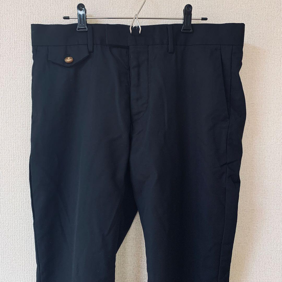 Vivienne Westwood MAN ウールパンツ　オーブボタン　黒　50