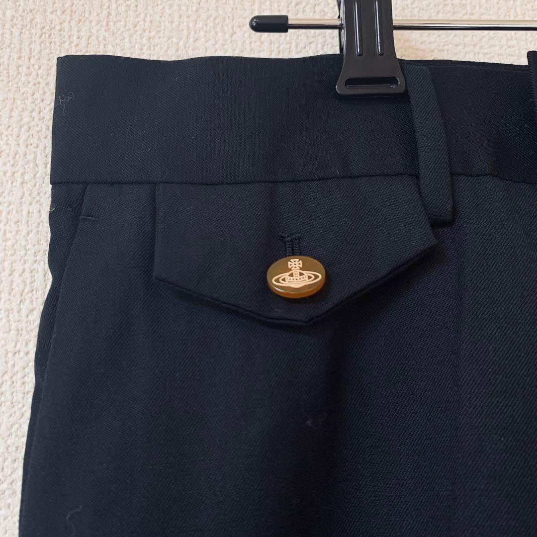 Vivienne Westwood MAN ウールパンツ　オーブボタン　黒　50