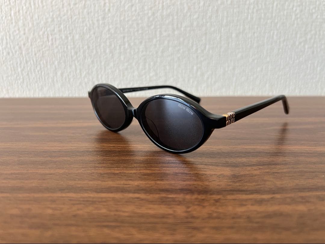 miumiu ミュウミュウ ミュウ リガード サングラス メガネ 眼鏡 ブラック