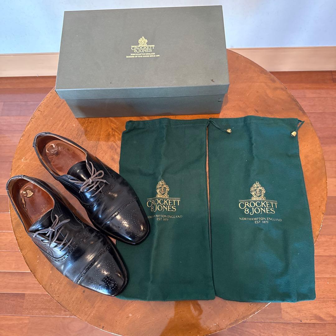 【CROCKETT&JONES 】CHAIRMAN BLACK CALF