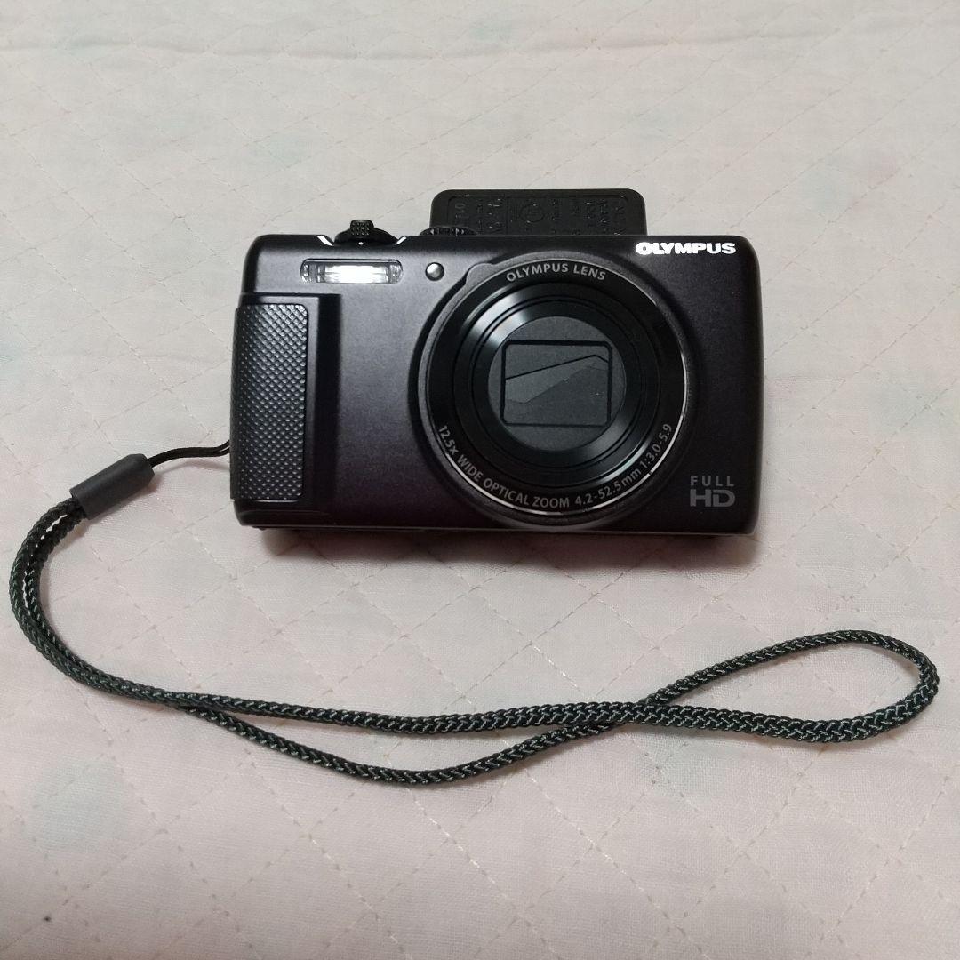 OLYMPUS デジタルカメラSH-21 ブラック 付属品、元箱あり 中古品