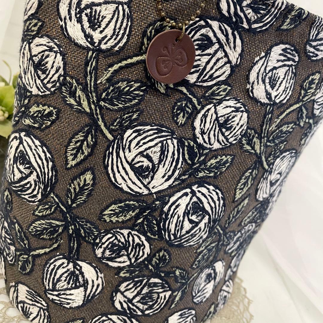 ハンドメイド　バケツトートバッグ　ミナペルホネン rosy 448