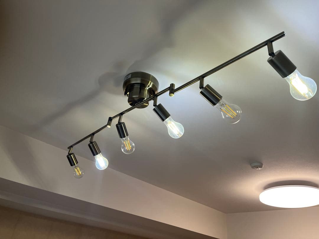 【極美品】6灯 北欧風リビング天井照明