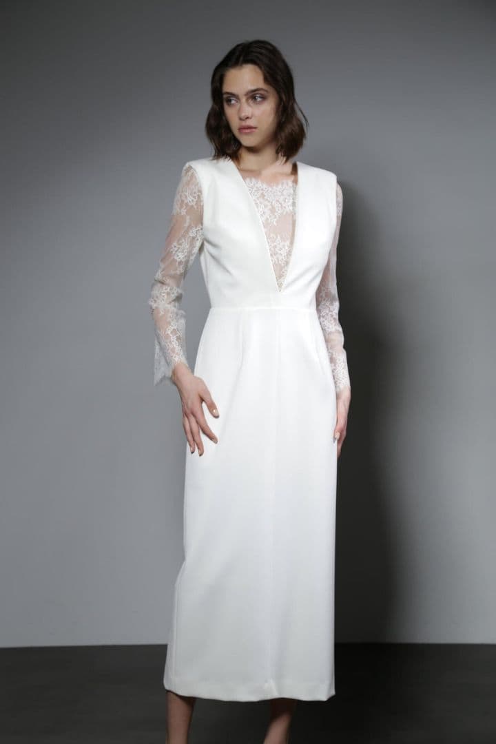 [Alunc] レースコンビドレス PINKY&DIANNE ドレスワンピース