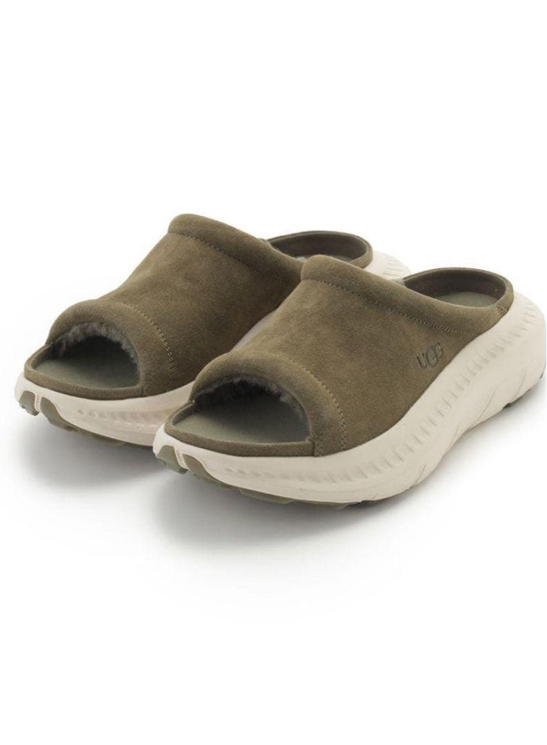 【新品箱付き梱包】UGG CA805 V2 Slideサンダル 27cm カーキ