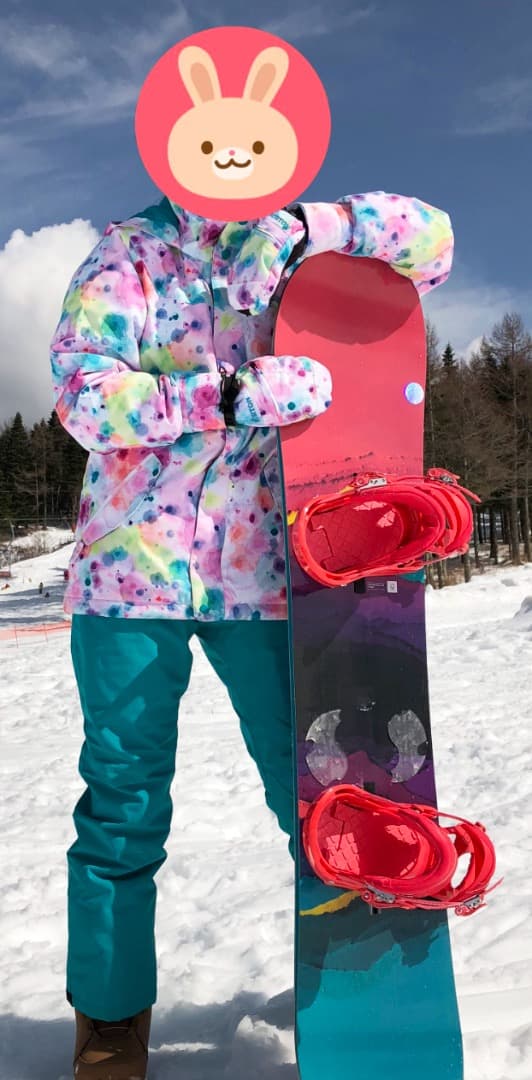 【青天時2回のみ使用の超美品！】バートン ウェア キッズ レディース グローブ付