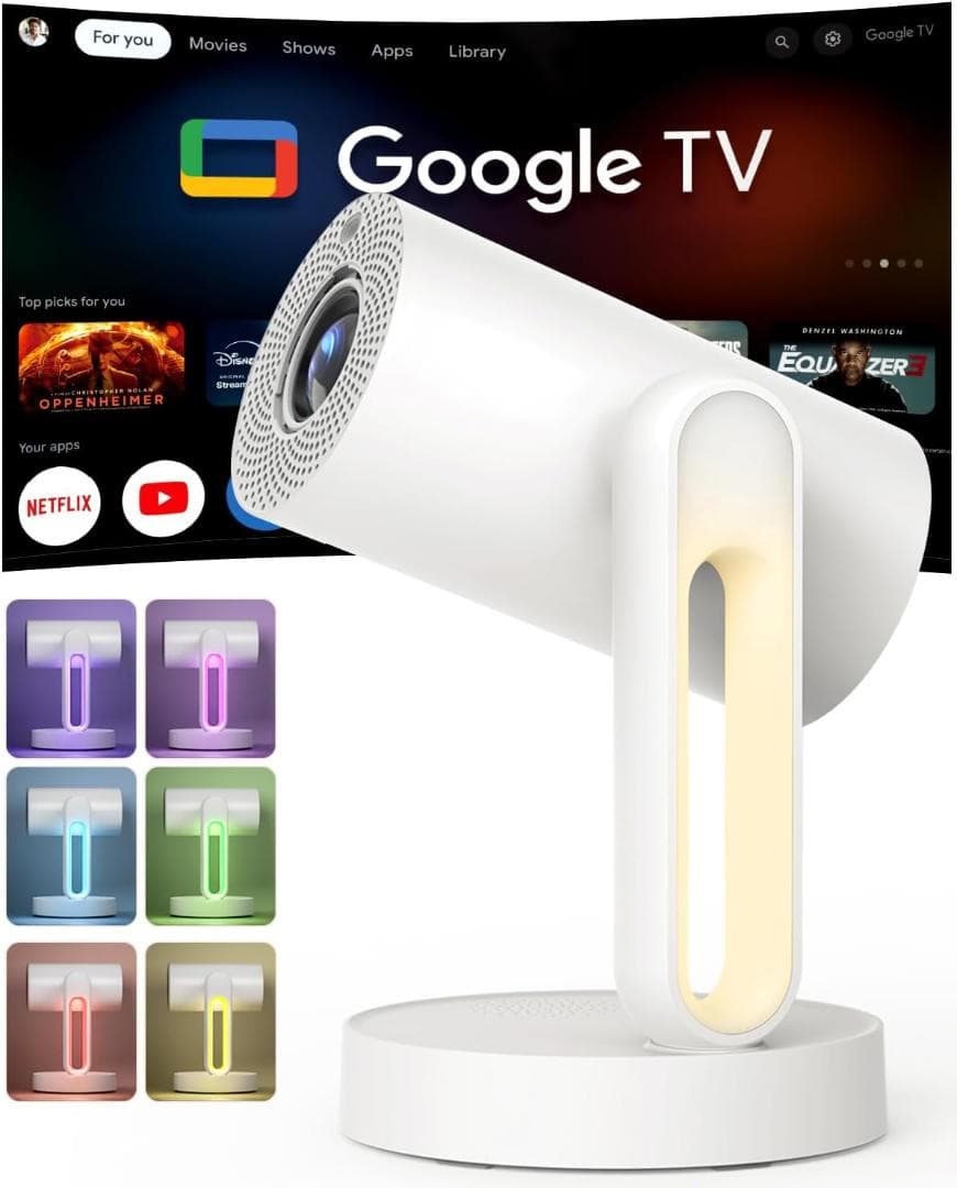 ETOE プロジェクター 天井投影 1080P解像度·4K対応