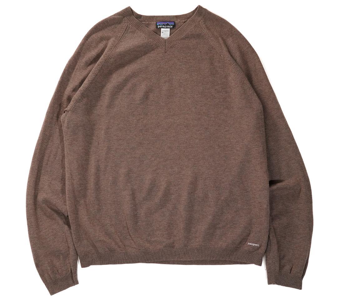 11AW Patagonia カシミヤ混 ウール Vネック ニット セーター L