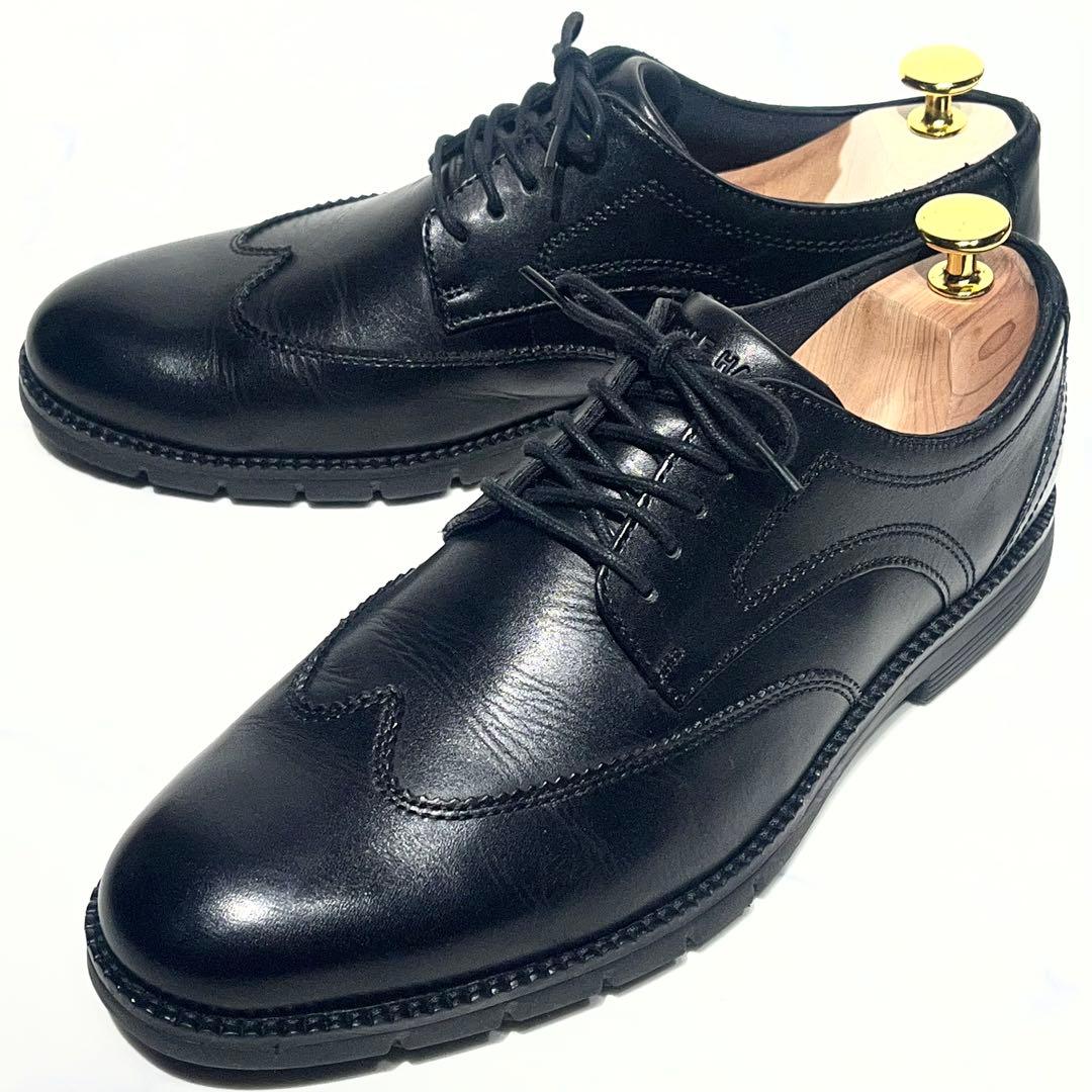 極美品☆コールハーン／フレックスグランド360 ウィングチップ 25.5cm 黒