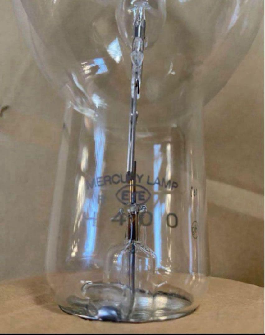 透明水銀灯　水銀ランプ岩崎電気H400です　未使用保管品です。