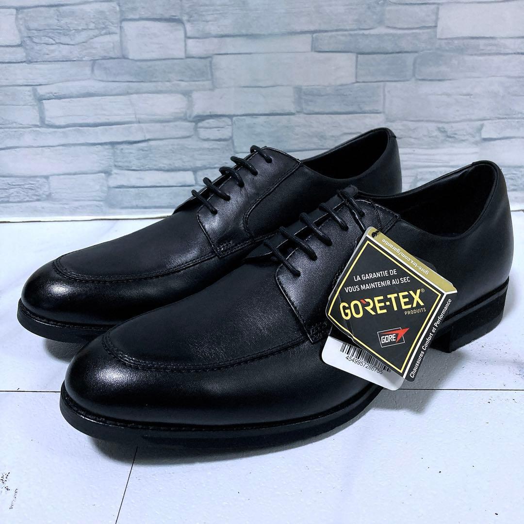 新品タグ アシックスランウォーク ビジネスシューズ ゴアテックス 26 3E 黒