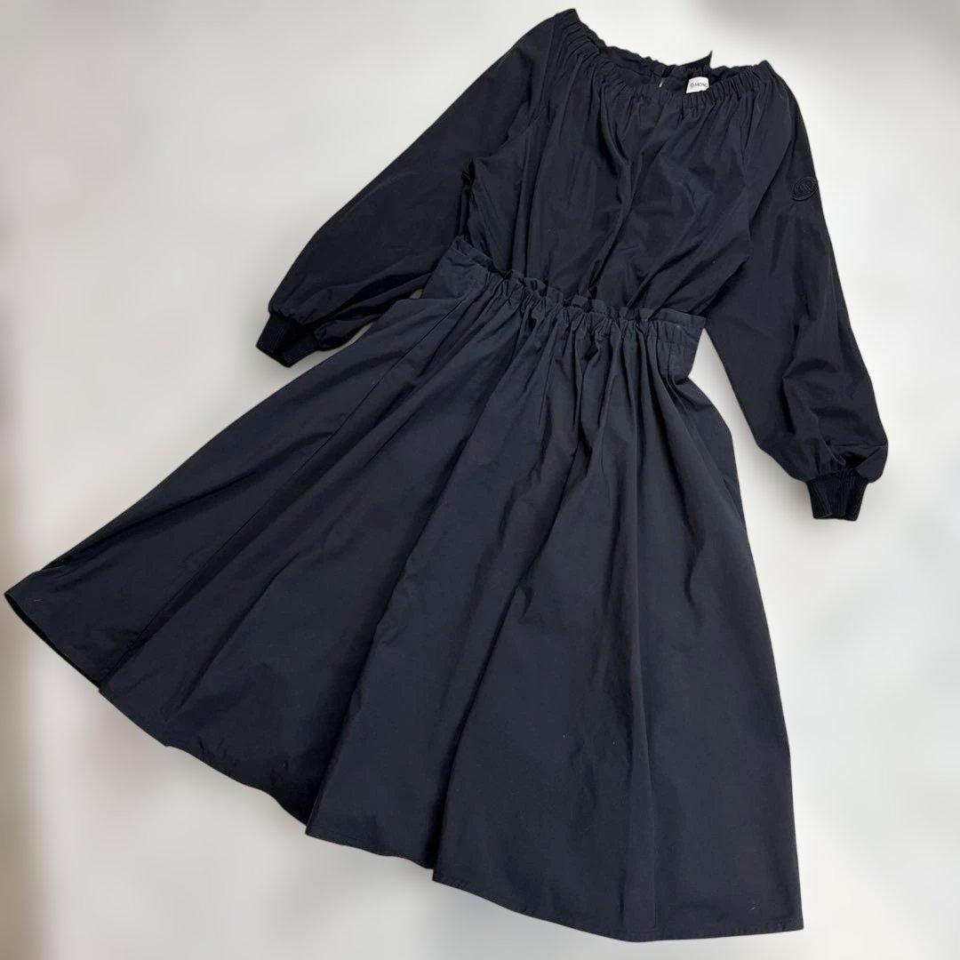 モンクレール　ロングワンピース　ブラック　Mサイズ　美品