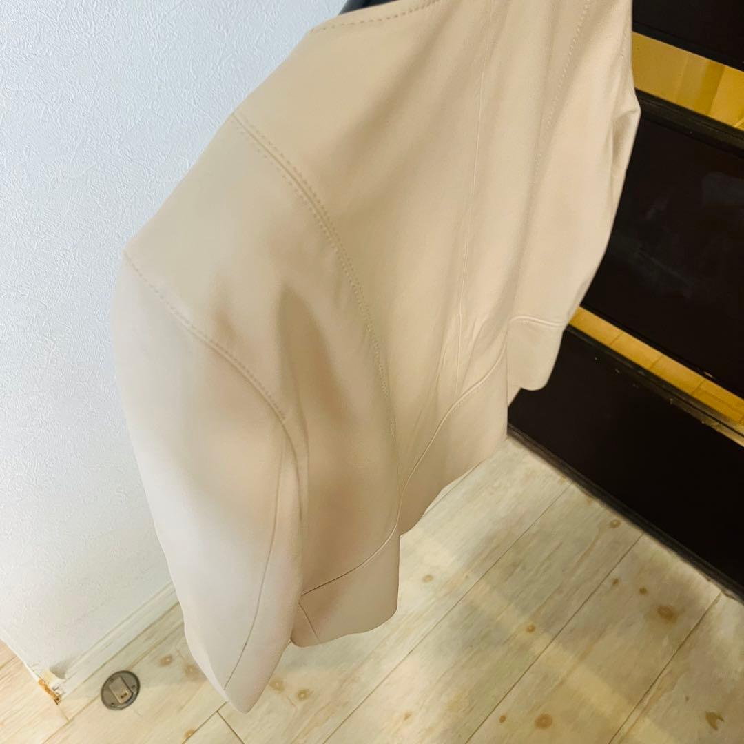 新品☆ ANAYI ラムレザーファスナージャケット/セオリー、23区、ロペ