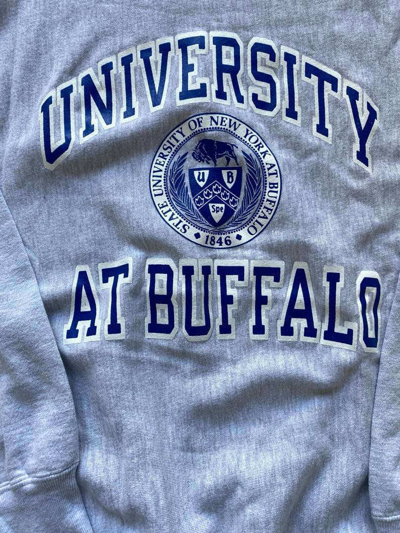 【希少XXL】 90s チャンピオン リバースウィーブ USA製 三段プリント