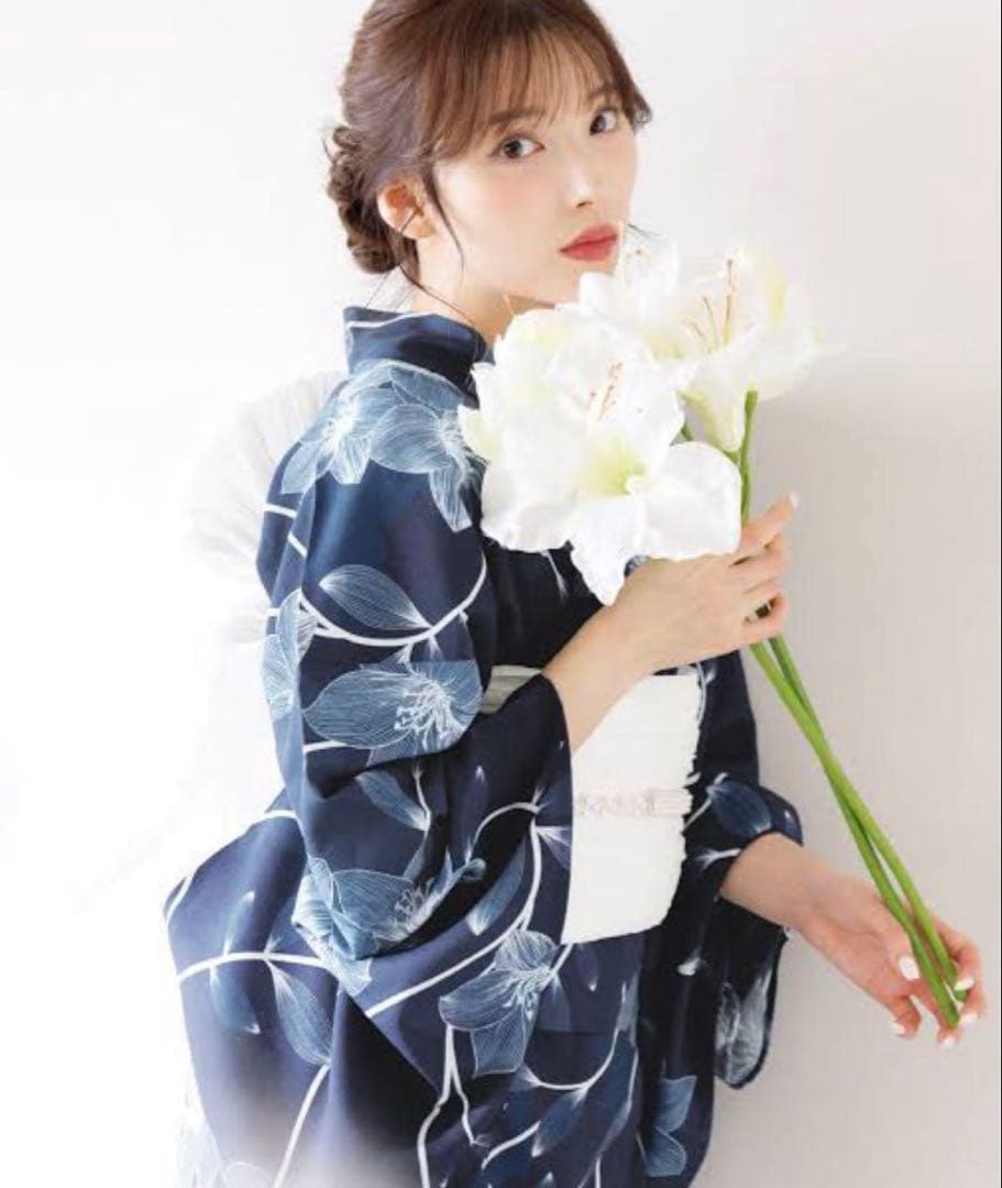 【完売品】Dita ディータ★ 夏夜の百合しらべ ★ワンピース浴衣3点セット