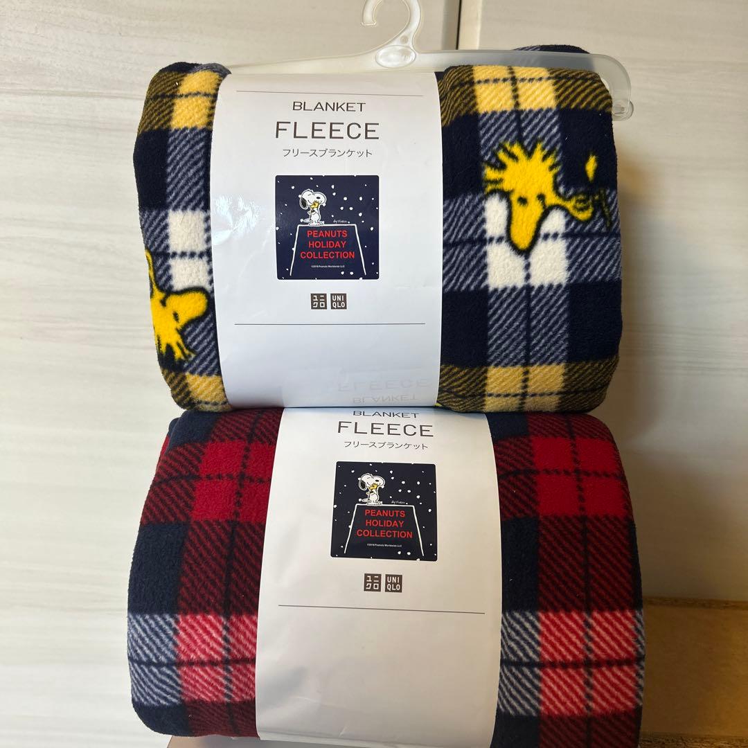 ユニクロスヌーピーフリースブランケット 2点セット