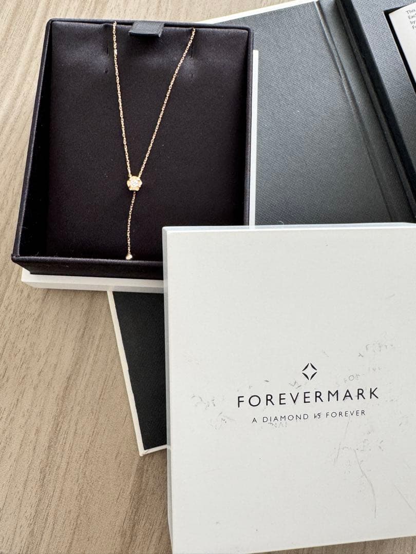 FOREVERMARK ダイヤモンド ロングネックレスピンクゴールド