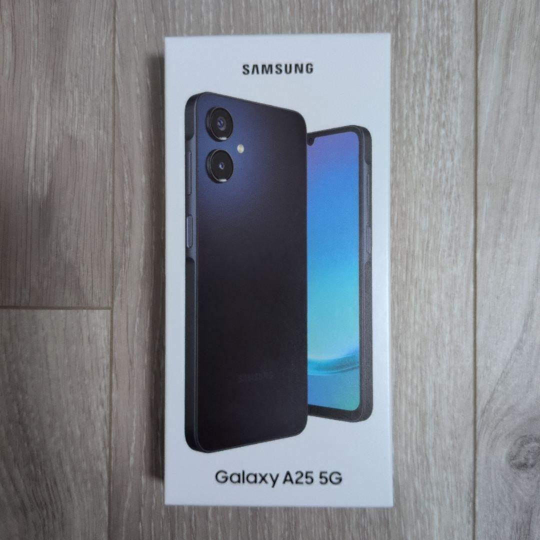 新品未使用SamsungGalaxy A25 5Gギャラクシー64GB黒ブラック