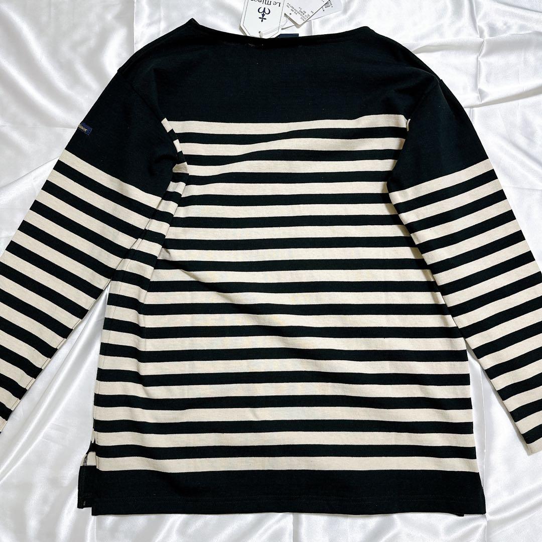 【新品タグ付き】Le Minor ルミノア 長袖 パネルボーダー カットソー M