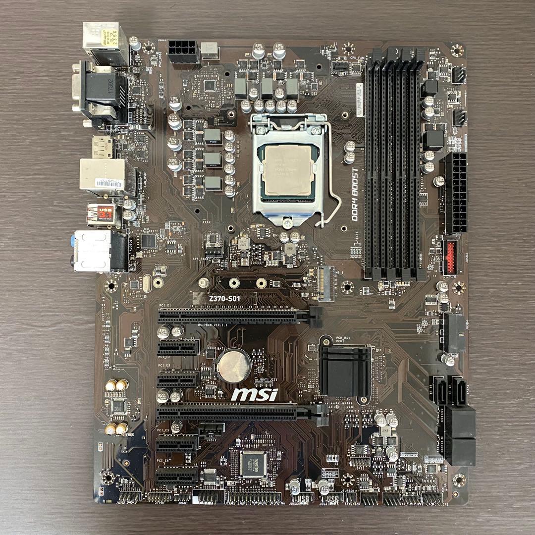 (動作保証なし) Z370-S01 + Intel Core i7-8700
