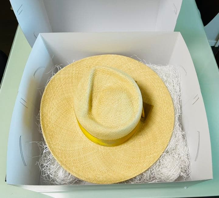 ボルサリーノ　麦わら帽子 ストローハット