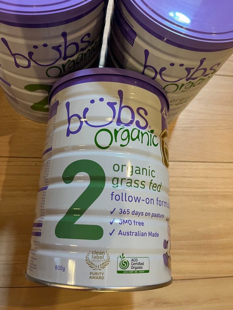 バブズオーガニック粉ミルク２ 800g 3缶セット