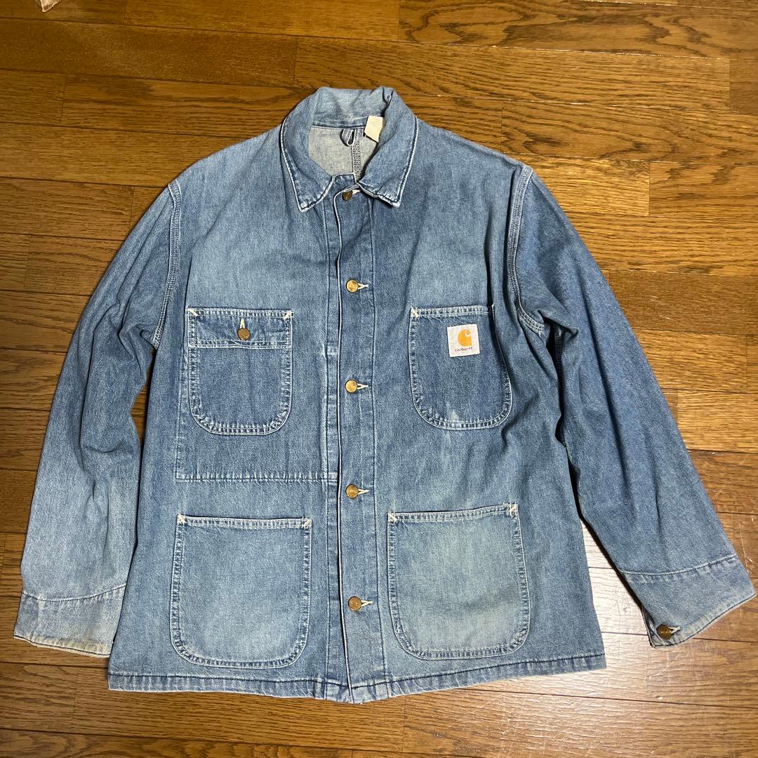 Carhartt カーハート USA製 デニムカバーオール チョアコート 42