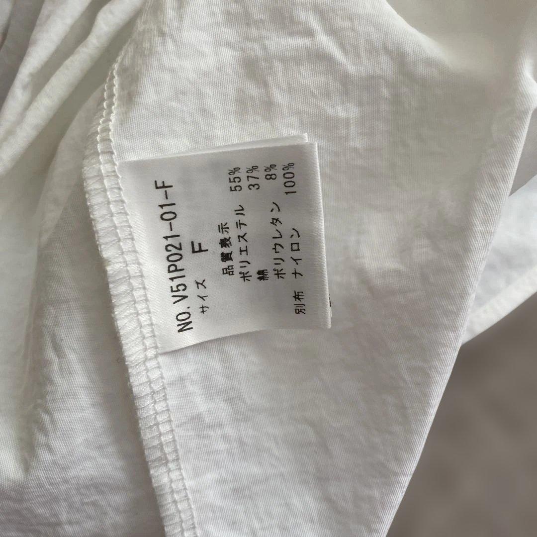 THREE SQUARE ペプラムコンビハーフスリーブプルオーバー