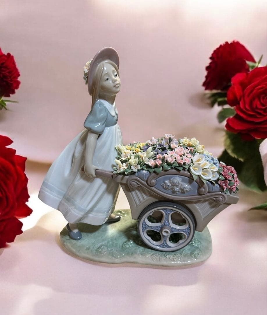 m*o様 【絶品】限定品リヤドロ スペシャルバージョン可愛いお花屋さん(百貨店使