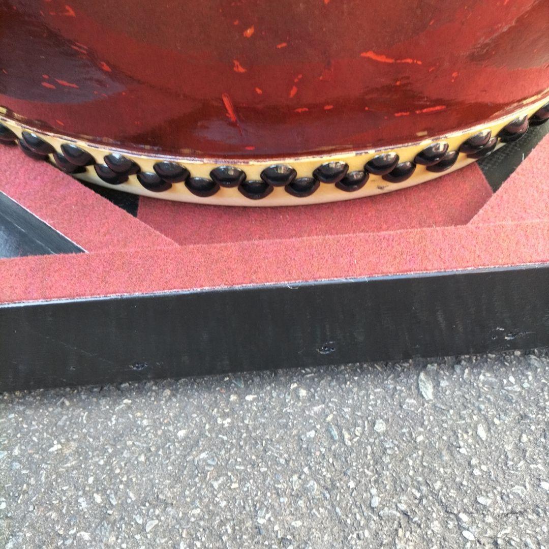 長胴太鼓　桶胴太鼓　平打ち　立奏台　中古品