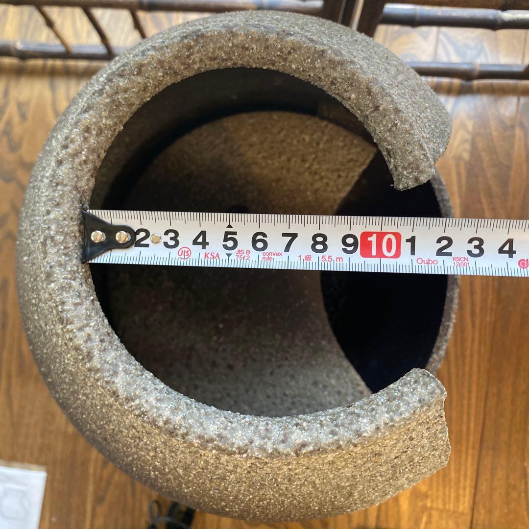 貴重未使用】電動つくばい　湧き水　流水　スポットライト付き