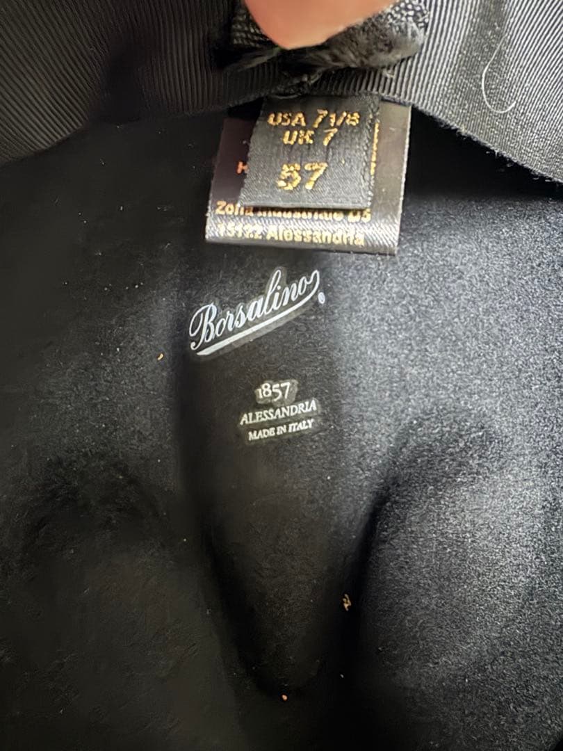 Borsalino　ボルサリーノ ラビット　フェルトハット　中折れ 57