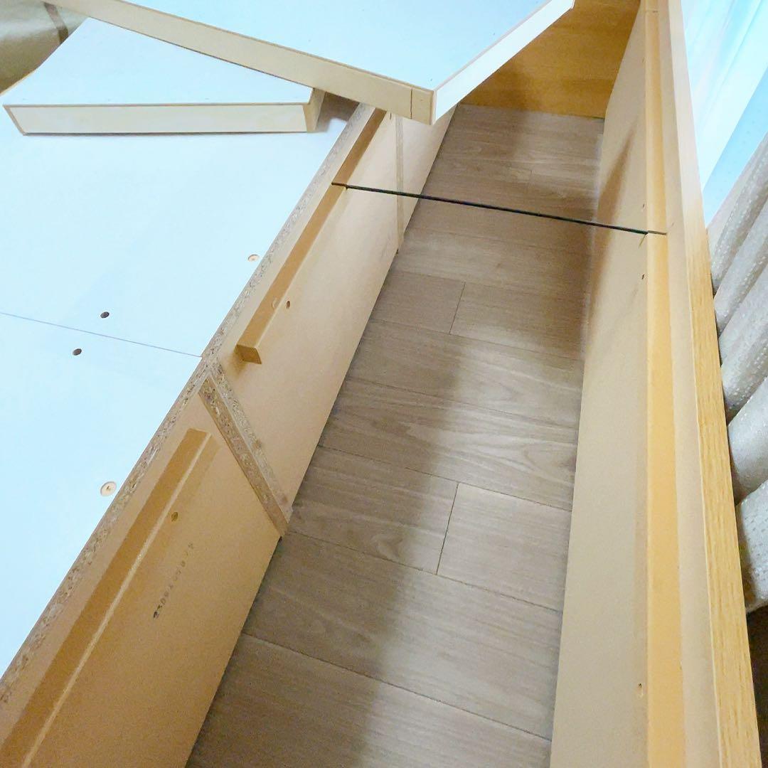 ゆです。ニトリ木製シングルベッド 引き出し収納付き　美品です！