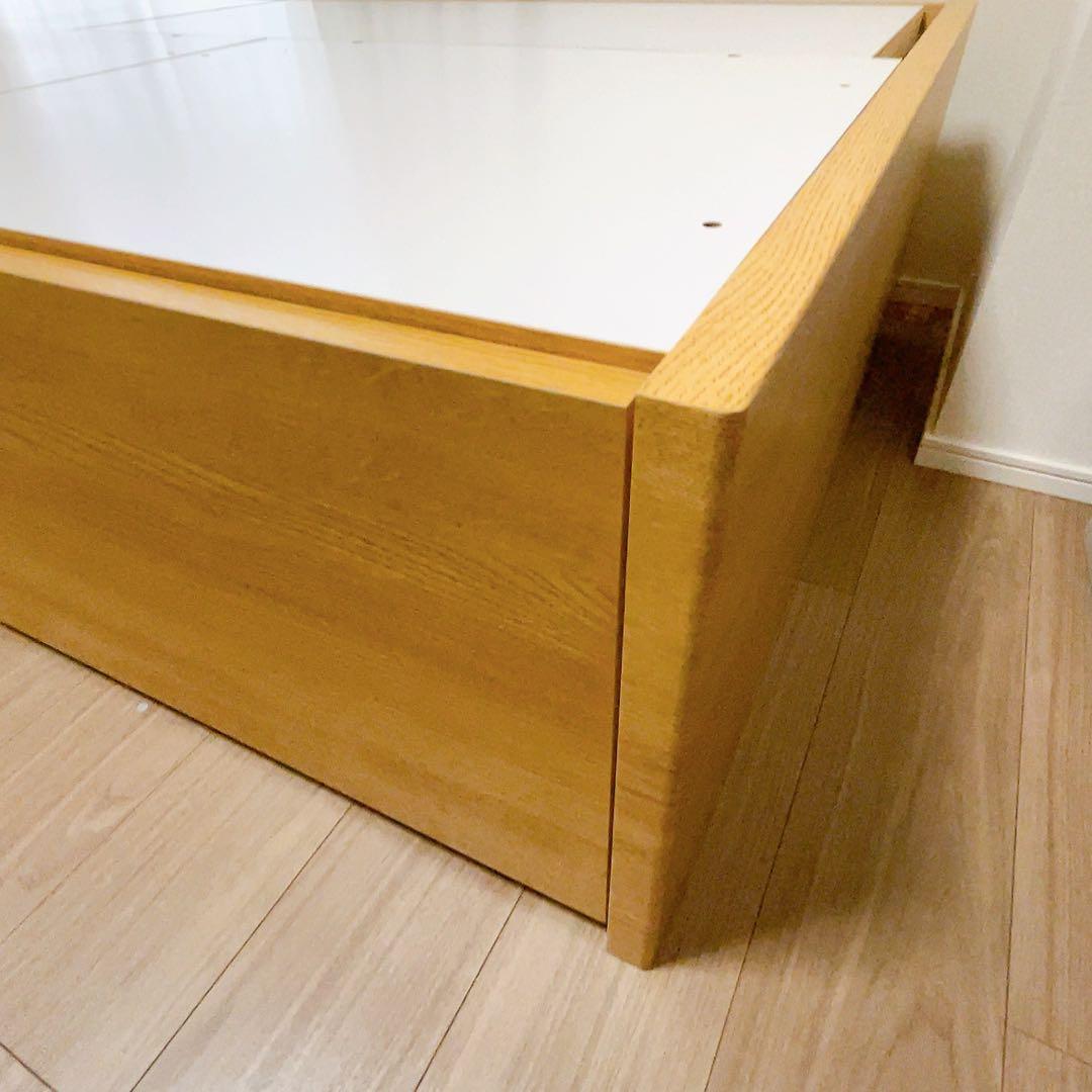 ゆです。ニトリ木製シングルベッド 引き出し収納付き　美品です！