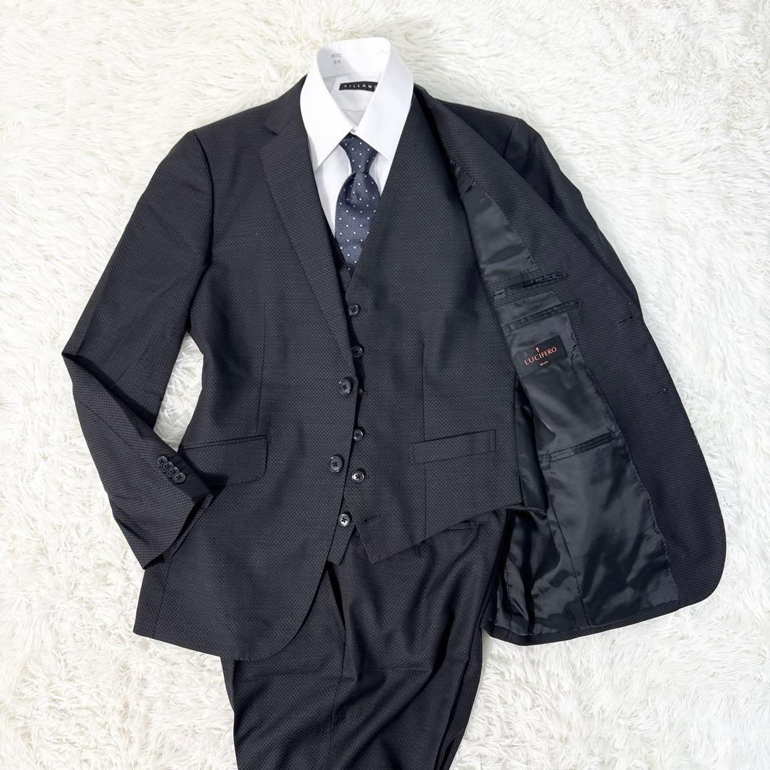 LUCIFERO×Tollegno1900 3ピーススーツ ブラック M